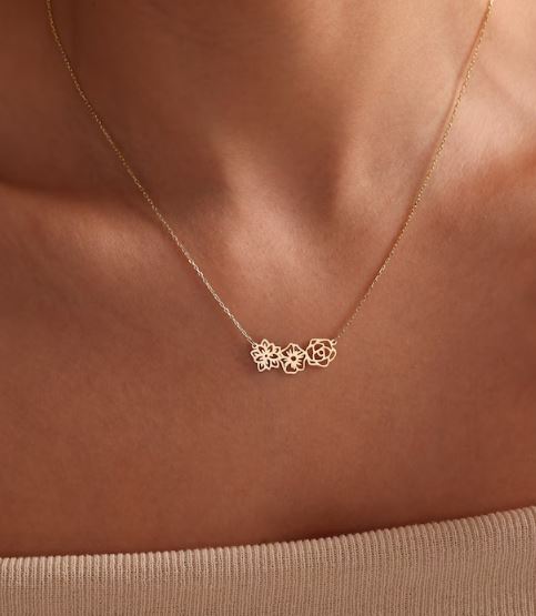 dainty gold necklace