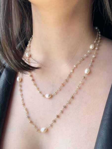 dainty layered necklace