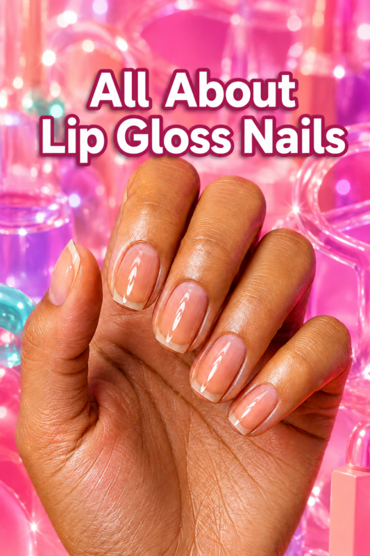 lip gloss nails