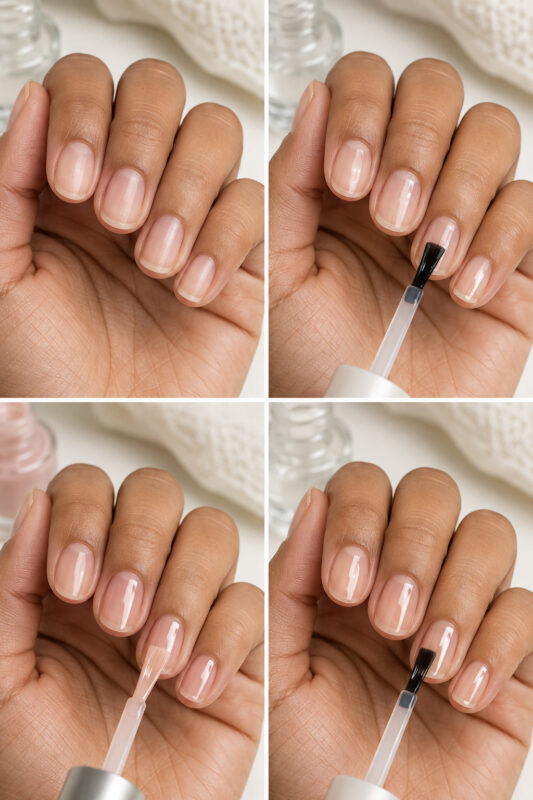 how to do lip gloss nails