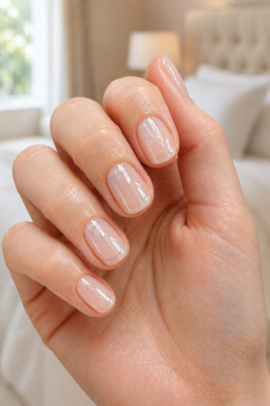 lip gloss nails